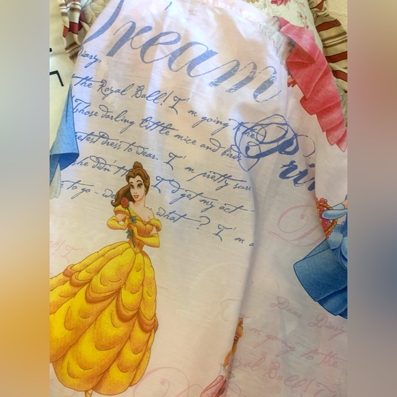 Vintage Disney princesses dear diary twin sheet set,
flat sheet and fitted sheet - Picture 12 of 15